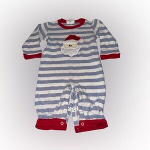 Zuccini Baby Boys Christmas Santa Striped Romper Size 3 Months